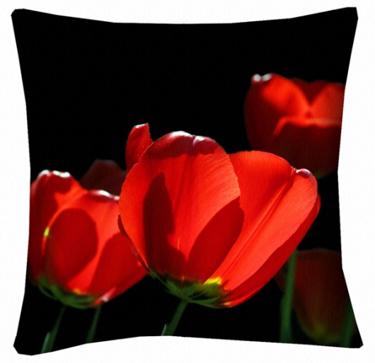 Czerwone tulipany - poduszka 36cm AT design