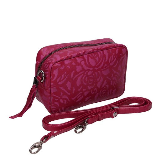 Torebka skórzana czerwona Complimento marki Bolsa Bolsa