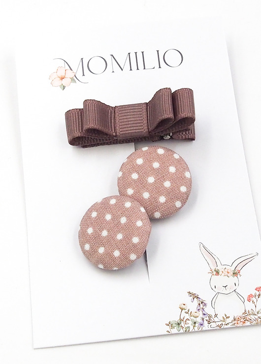 ozdoby do włosów dla dzieci Komplet do włosów gumeczki i spineczka POLLY