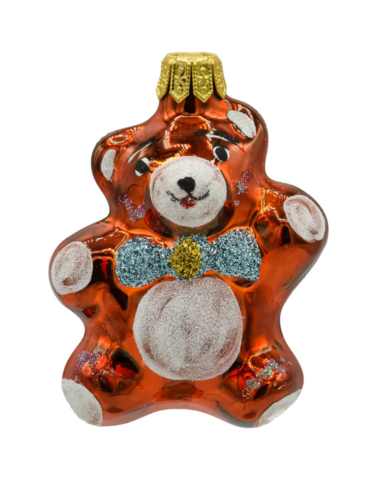 ozdoby choinkowe Bombka choinkowa: Miś w muszce