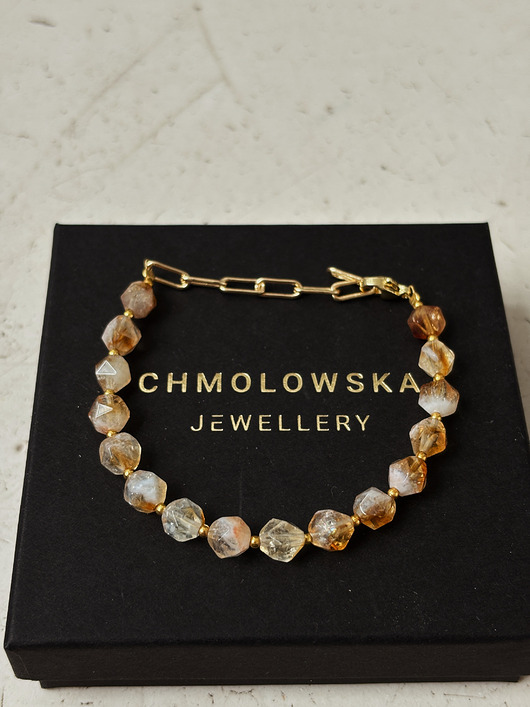 bransoletki z kamieni naturalnych Bransoletka Cytryn