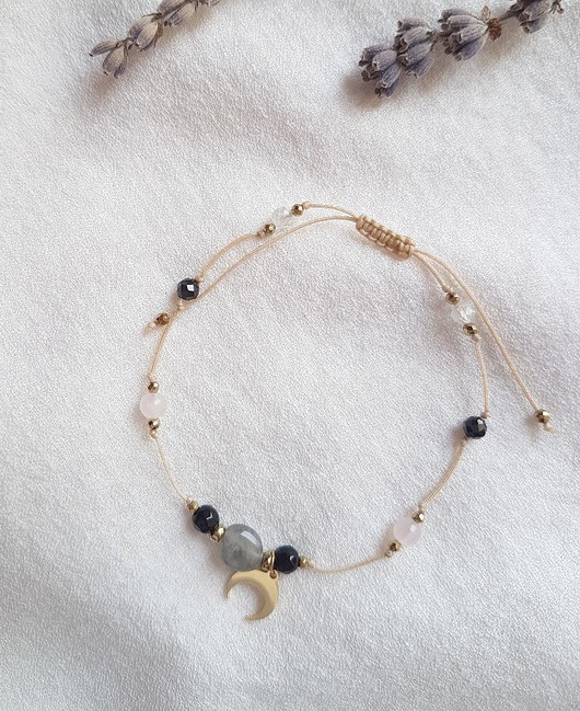 bransoletki z kamieni naturalnych Bransoletka Love&Clover z Labradorytem