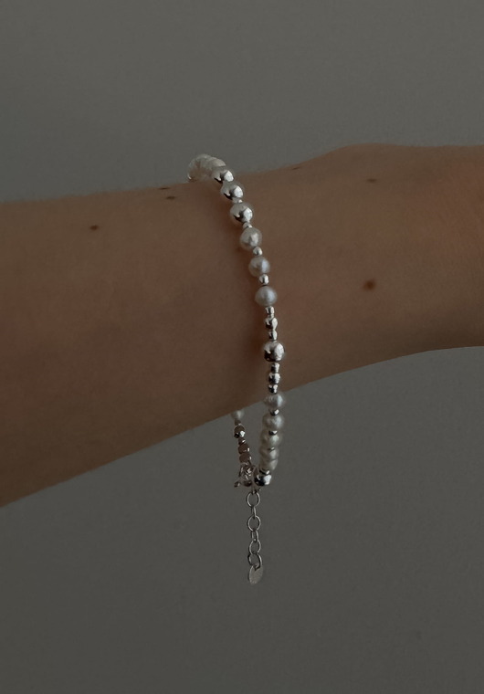 bransoletki srebrne Bransoletka Otulenie perły