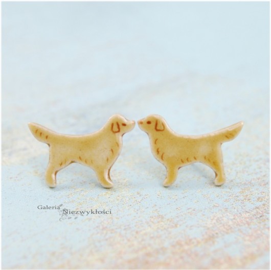 Golden retriever mini pieski- ceramiczne sztyfty Dorca