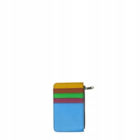 portfele damskie Etui skórzane na karty wizytówki przegródki kieszeń na zamek OLIVKA