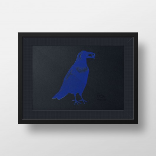 Kruk. Serigrafia barwna. Warsaw Birds