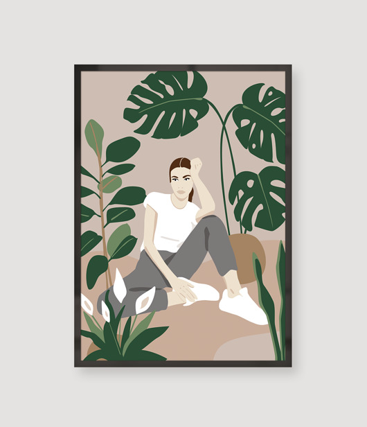 grafiki i ilustracje Plants with me