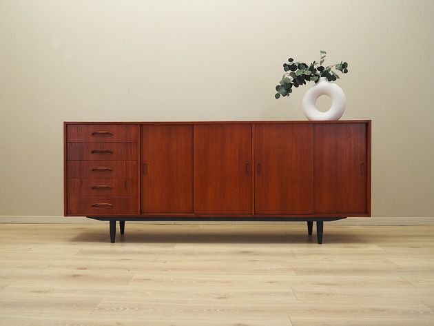 komody i szafki Sideboard tekowy, duński design, lata 70, produkcja: Dania