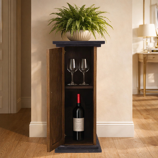 komody Szafka barek ze schowkiem na butelki 