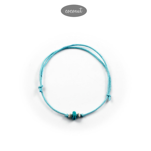 Bransoletka z turkusem BOHO MINIMAL BM7 COCONUT