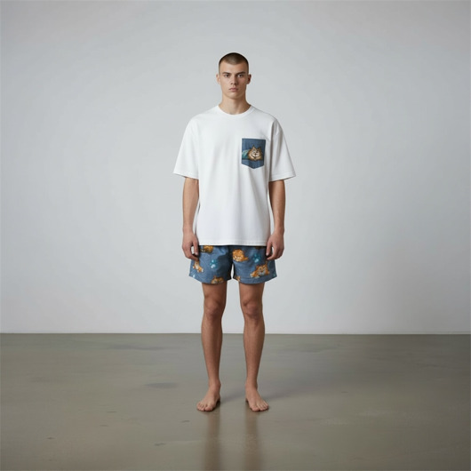 moda - inne Piżama Unisex bawełniana w koty