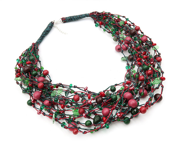 kolie Leśne jagody - korale