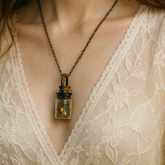 wisiory BUTELECZKA SKARBÓW - Roślinne terarium