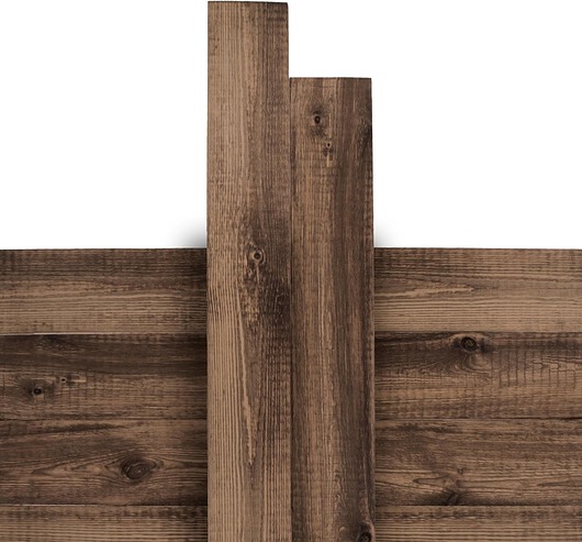 Ozdoby na ścianę Drewniane deski elewacyjne John Paddle Old Brown Silver (0,96m2)