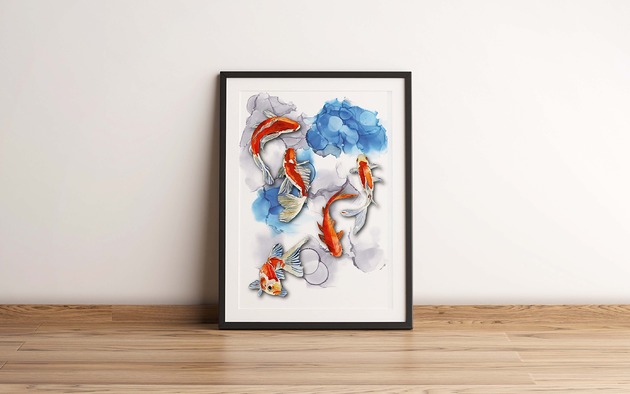 plakaty Plakat A3 "Karpie Koi"