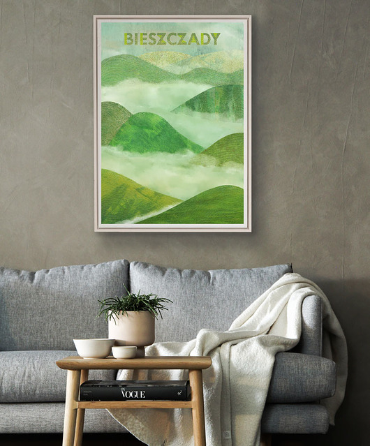 plakaty Bieszczady - plakat 50x70 cm fine art, giclee