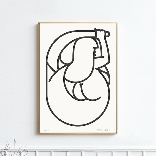 plakaty Plakat Sitodruk Siren Black