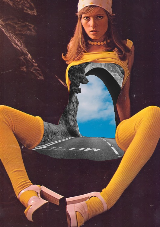 plakaty Przejazd -  Kolaż - plakat - wydruk