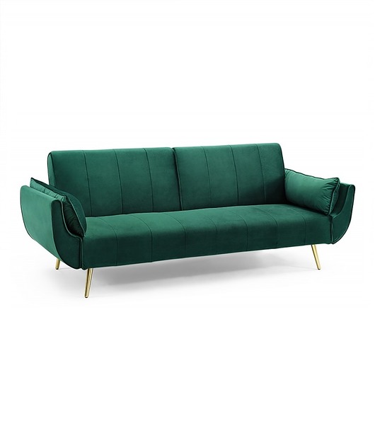 sofy i szezlongi Sofa rozkładana Greenery 215cm, zielona