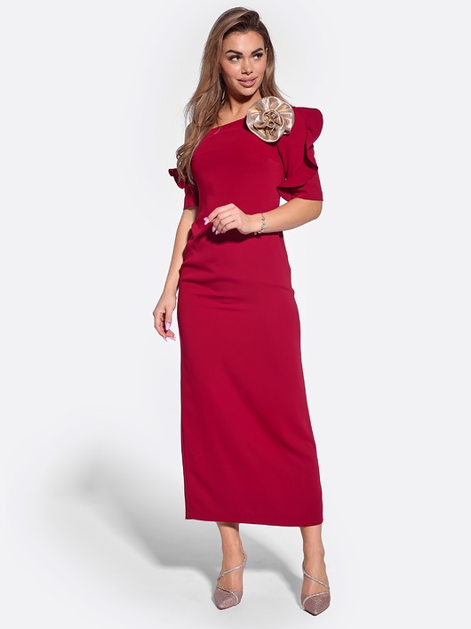 sukienki maxi damskie Suknia Denise bordo
