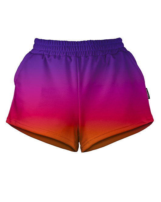 szorty damskie Shorty Spodenki Damskie DR.CROW Ombre Orange