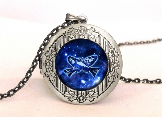 Medalion sekretnik Ryby - znaki zodiaku EGGinEGG