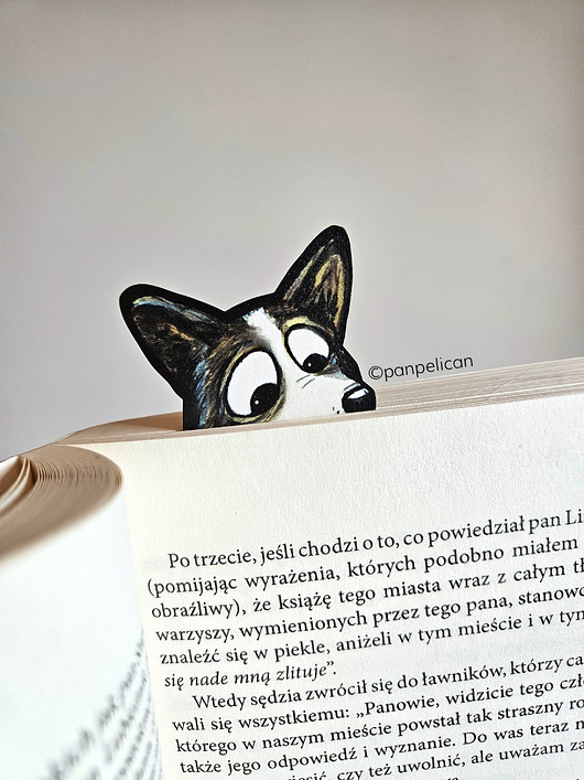 zakładki do książek Zakładka do ksiązki Corgi Cardigan