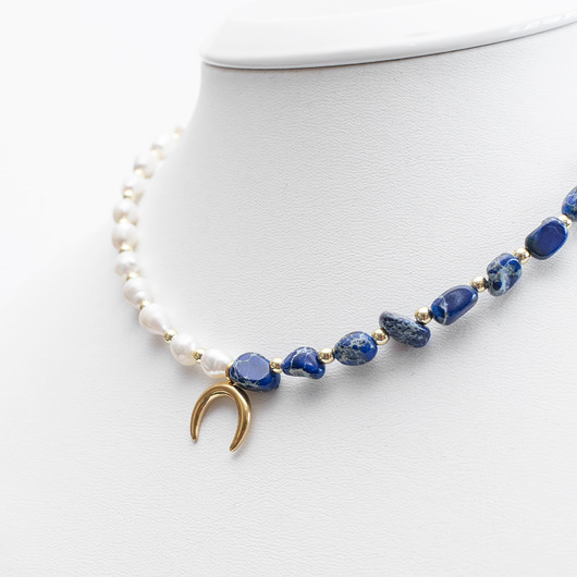 naszyjniki - inne Naszyjnik "Lunaris" - Nocna Elegancja