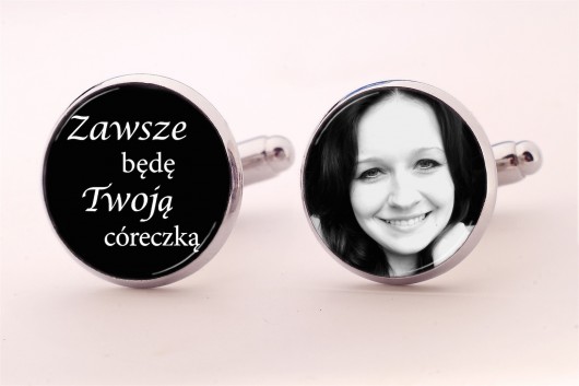 Ślubne spinki do mankietów dla ojca panny EGGinEGG