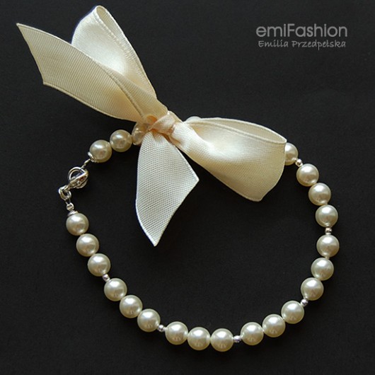Cream Pearl z kokardą MAREMI Jewelry