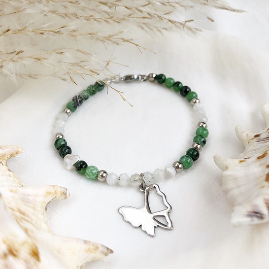 bransoletki z kamieni naturalnych Bransoletka Island Butterfly