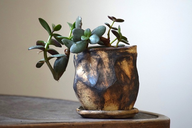 doniczki ŚLADY NATURY II_doniczka ceramiczna handmade_surowa forma