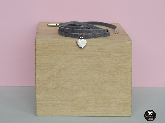 mini grey love colour silver  barboleta