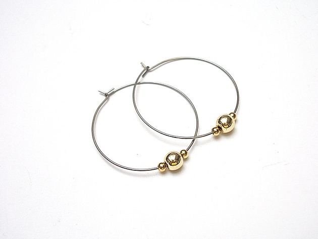 Alloys Collection /gold and silver/ - kolczyki KiKa pracownia