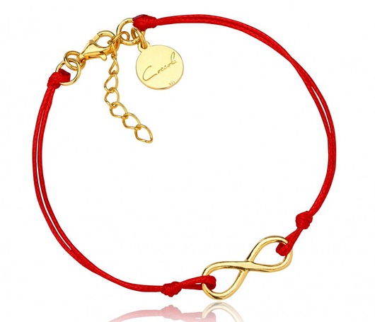 BRANSOLETKA SZNURKOWA Z NIESKOŃCZONOŚCIĄ SREBRo Coccola JEWELLERY