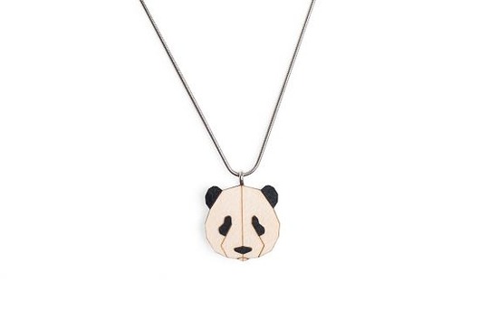 naszyjniki - inne Handmade Panda Pendant