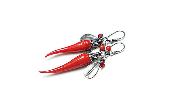 kolczyki wire wrapping Chili vol. 15 kolczyki