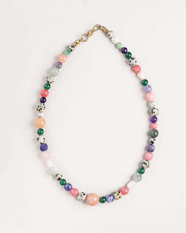 korale Naszyjnik Multicolour Balls  z perłami