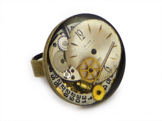 Pierścionek w stylu steampunk Scradeus