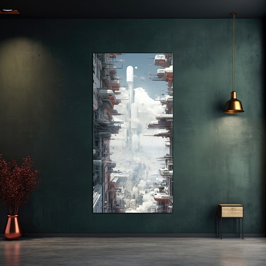 plakaty Futurystyczna Japonia, Cyberpunk - Plakat - Loft, Minimalizm