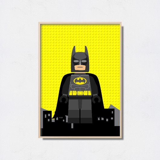 obrazy i plakaty do pokoju dziecięcego Lego Superbohater "Batman"