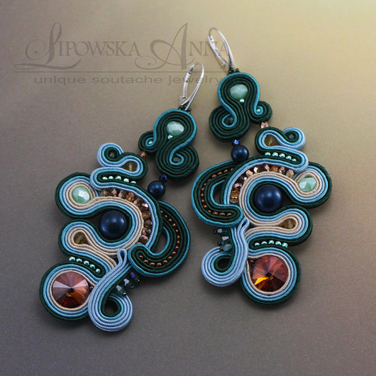 kolczyki soutache Kolczyki sutasz 551