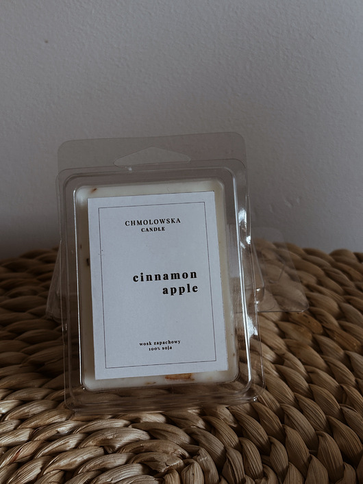 świeczniki i świece Wosk Sojowy zapachowy do kominka Cinamon Apple