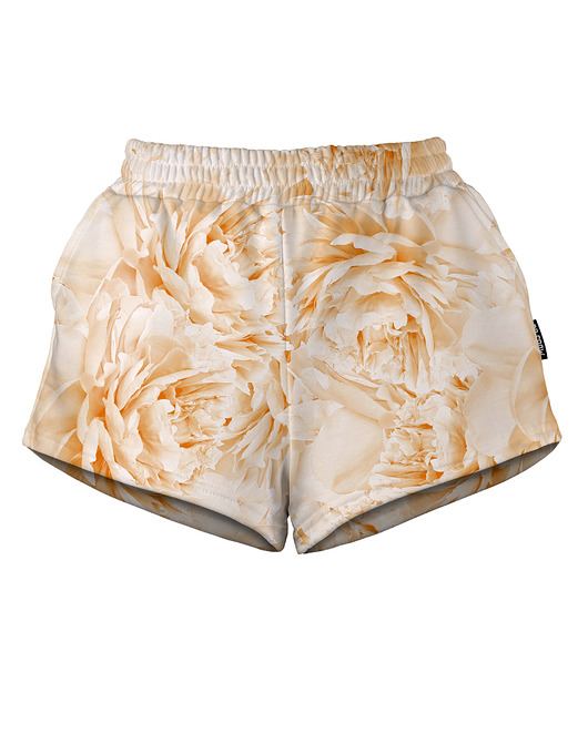 szorty damskie Shorty Spodenki Damskie DR.CROW Peonies Orange