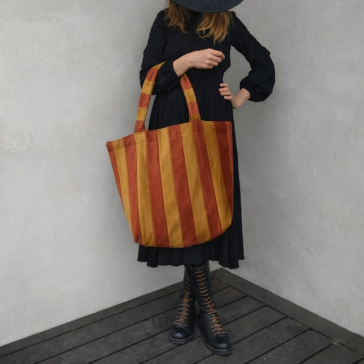 torby na ramię Velvetowa Torba na ramię Cegła/Musztarda