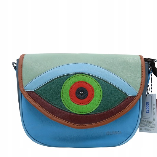 torby na ramię Torebka damska skórzana wymienna klapka 2w1 pojemna kolorowa OLIVKA