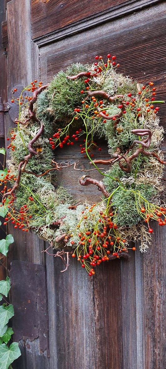 wianki Wianek  jesienny  na drzwi stół