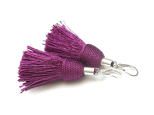 Purple  /boho/  - kolczyki  Katia i krokodyl