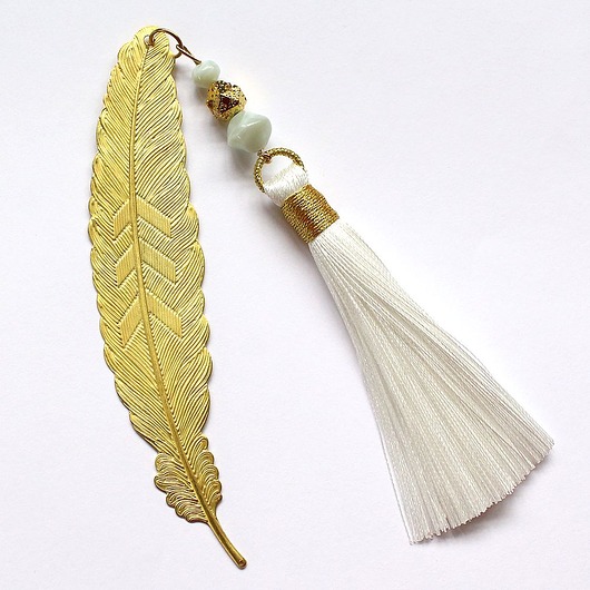 zakładki do książek Lawa wulkaniczna pozłacana, masa perłowa zakładka