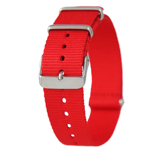 zegarki różne Pasek do zegarka - nylonowy, czerwony